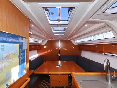 Salon of Angelic, a Bavaria Cruiser 37 sailboat at Grad Biograd na Moru, Croatia