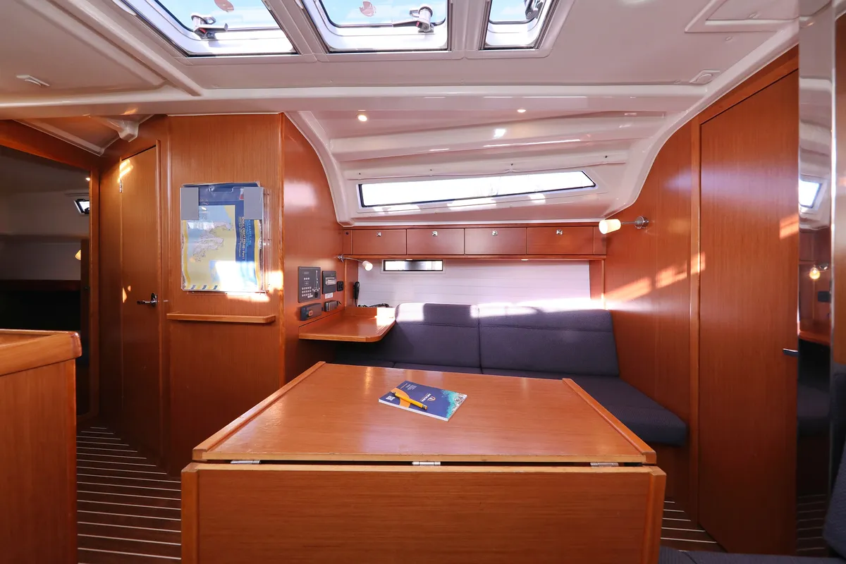Salon of Angelic, a Bavaria Cruiser 37 sailboat at Grad Biograd na Moru, Croatia
