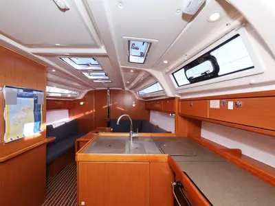 Galley of Angelic, a Bavaria Cruiser 37 sailboat at Grad Biograd na Moru, Croatia