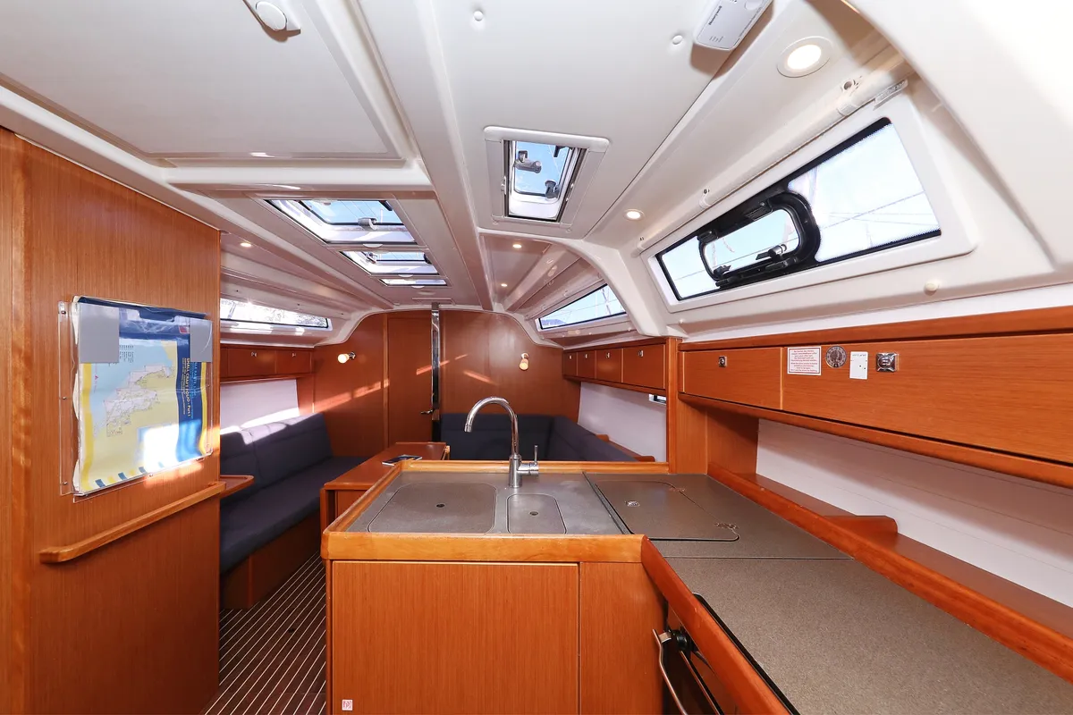 Galley of Angelic, a Bavaria Cruiser 37 sailboat at Grad Biograd na Moru, Croatia