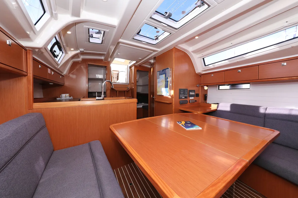 Galley of Angelic, a Bavaria Cruiser 37 sailboat at Grad Biograd na Moru, Croatia