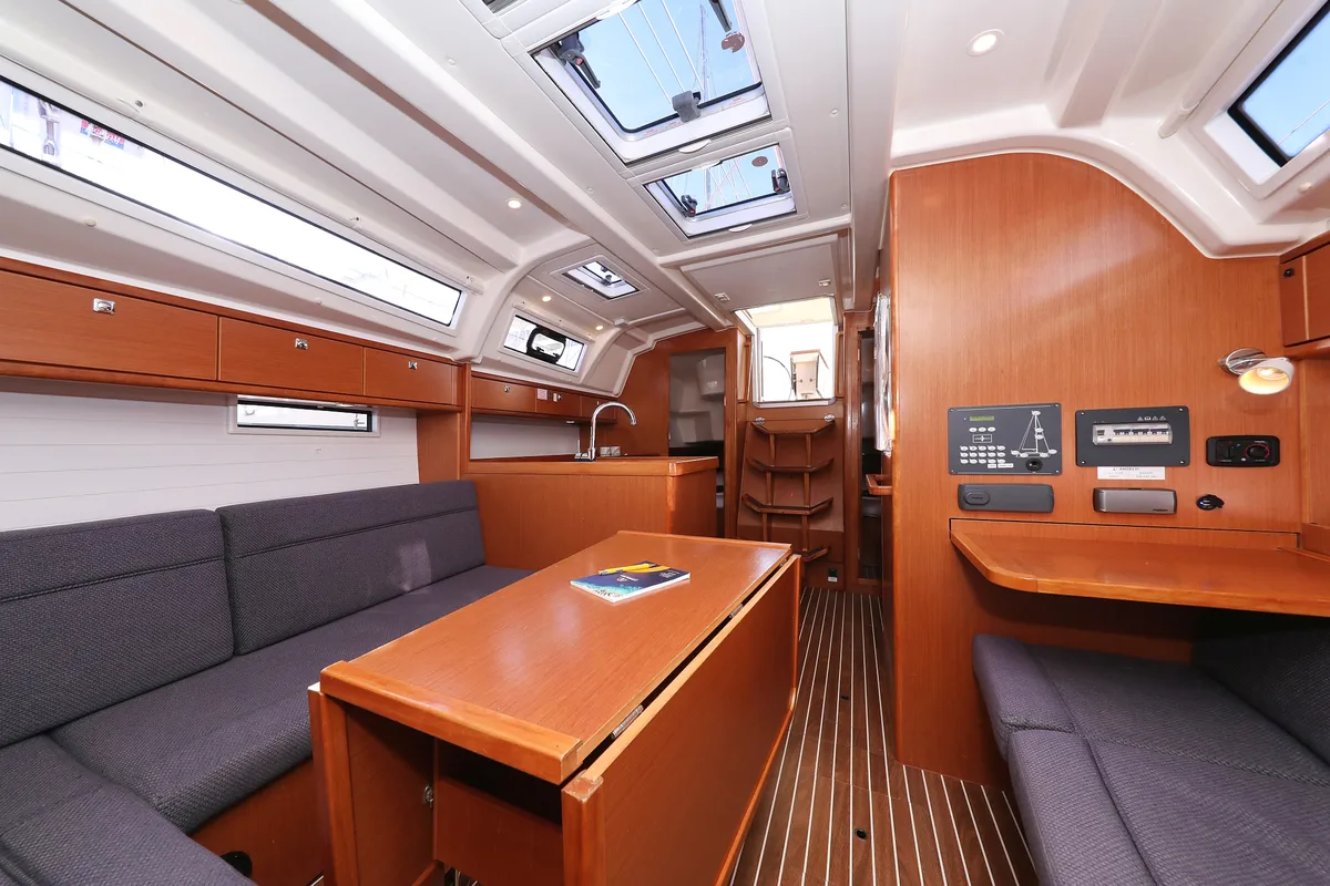 Salon of Angelic, a Bavaria Cruiser 37 sailboat at Grad Biograd na Moru, Croatia