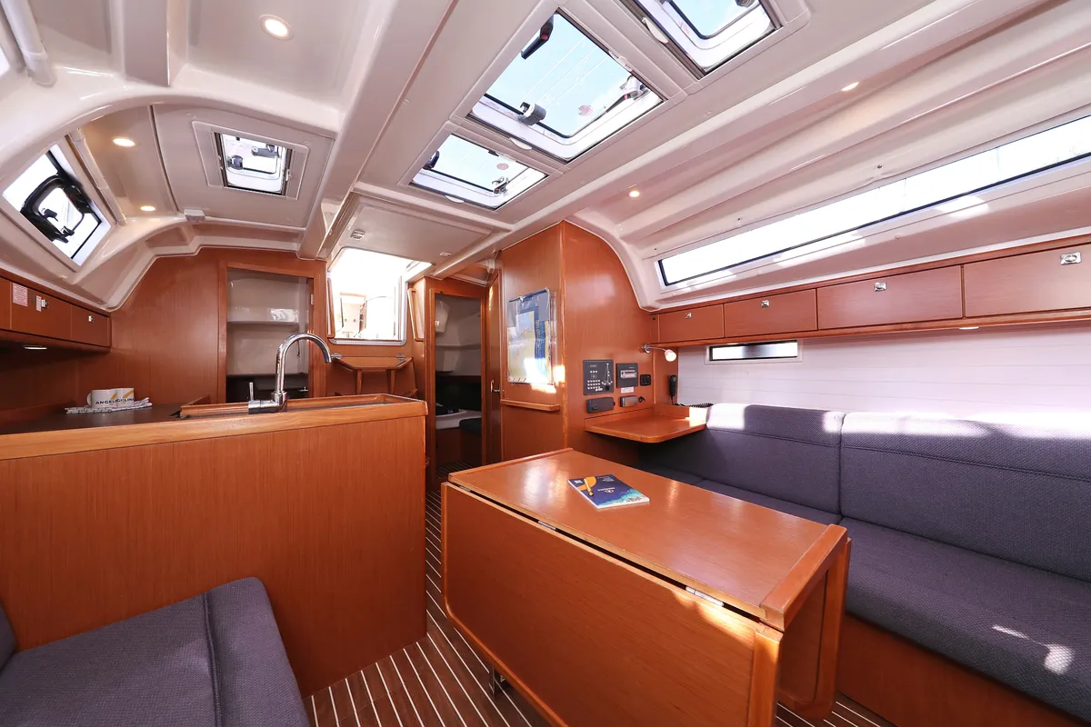 Galley of Angelic, a Bavaria Cruiser 37 sailboat at Grad Biograd na Moru, Croatia