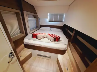 Cabin on Cancelli del Cielo, a Bali 4.6 catamaran at Sant Antoni de Portmany, Spain