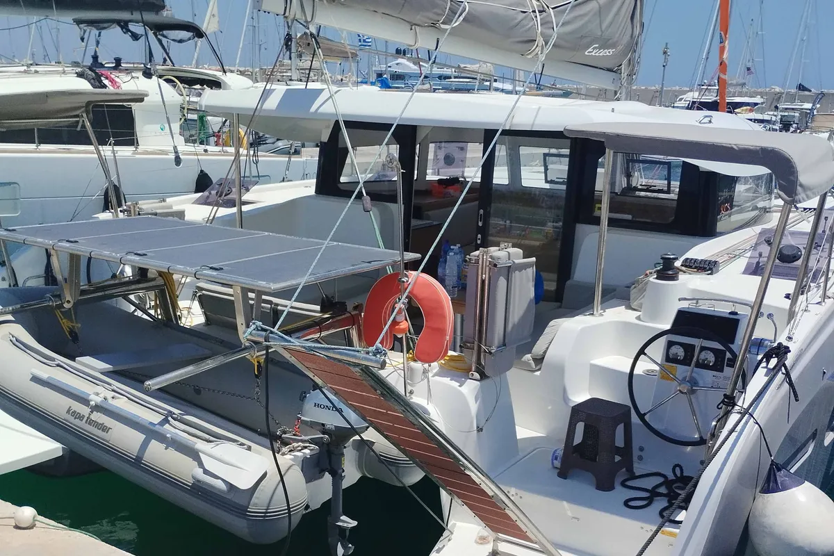 OLLYDREAM, a Excess 11 catamaran at Municipal Unit of Nea Peramos, Greece