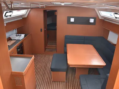 Salon of Malbec, a Bavaria Cruiser 46 sailboat at Seget Donji, Croatia