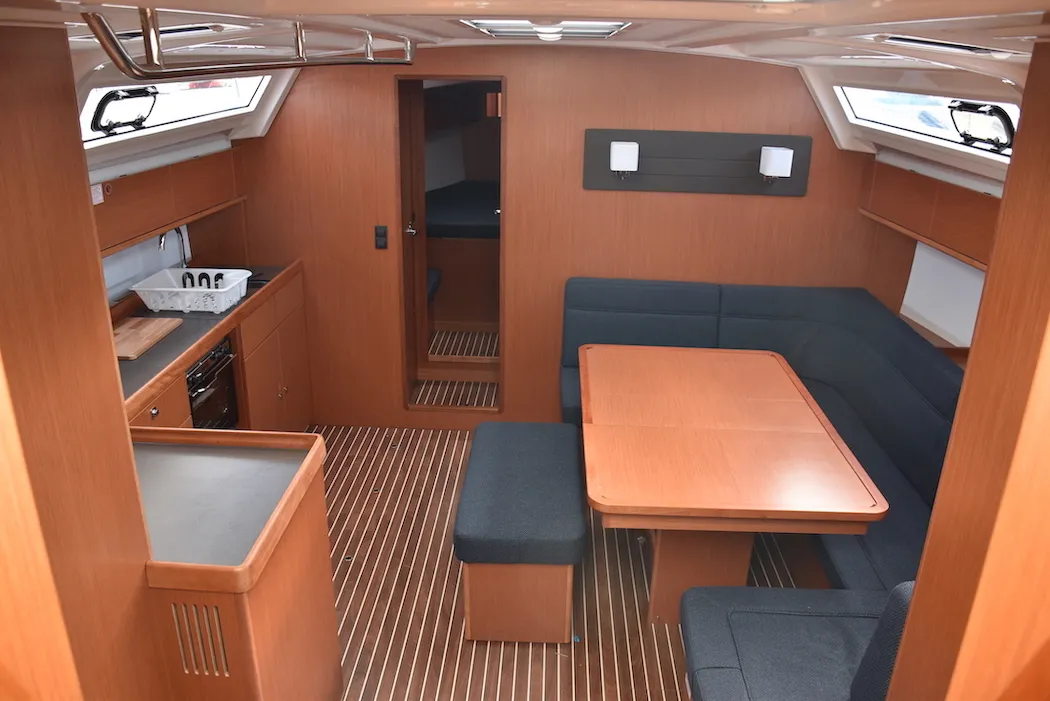 Salon of Malbec, a Bavaria Cruiser 46 sailboat at Seget Donji, Croatia