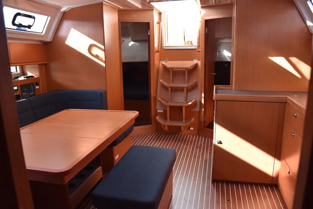 Salon of Malbec, a Bavaria Cruiser 46 sailboat at Seget Donji, Croatia