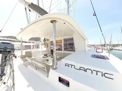 Deck of Atlantic, a Lagoon 400 catamaran at Medulin, Croatia