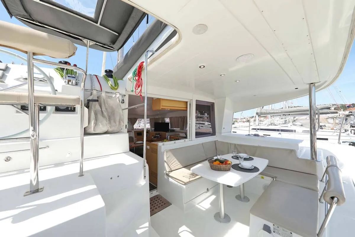 Deck of Atlantic, a Lagoon 400 catamaran at Općina Medulin, Croatia