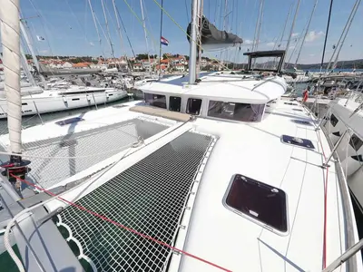 Deck of Atlantic, a Lagoon 400 catamaran at Općina Medulin, Croatia