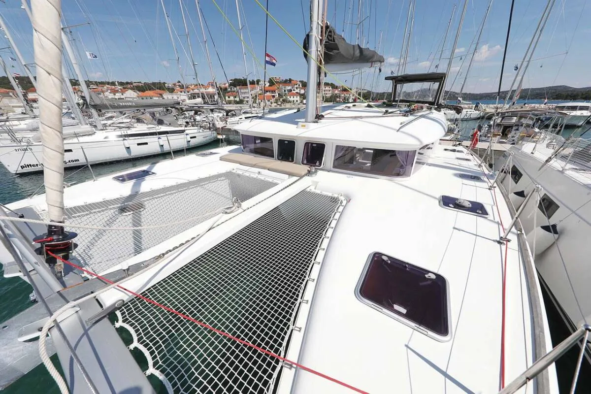 Deck of Atlantic, a Lagoon 400 catamaran at Općina Medulin, Croatia