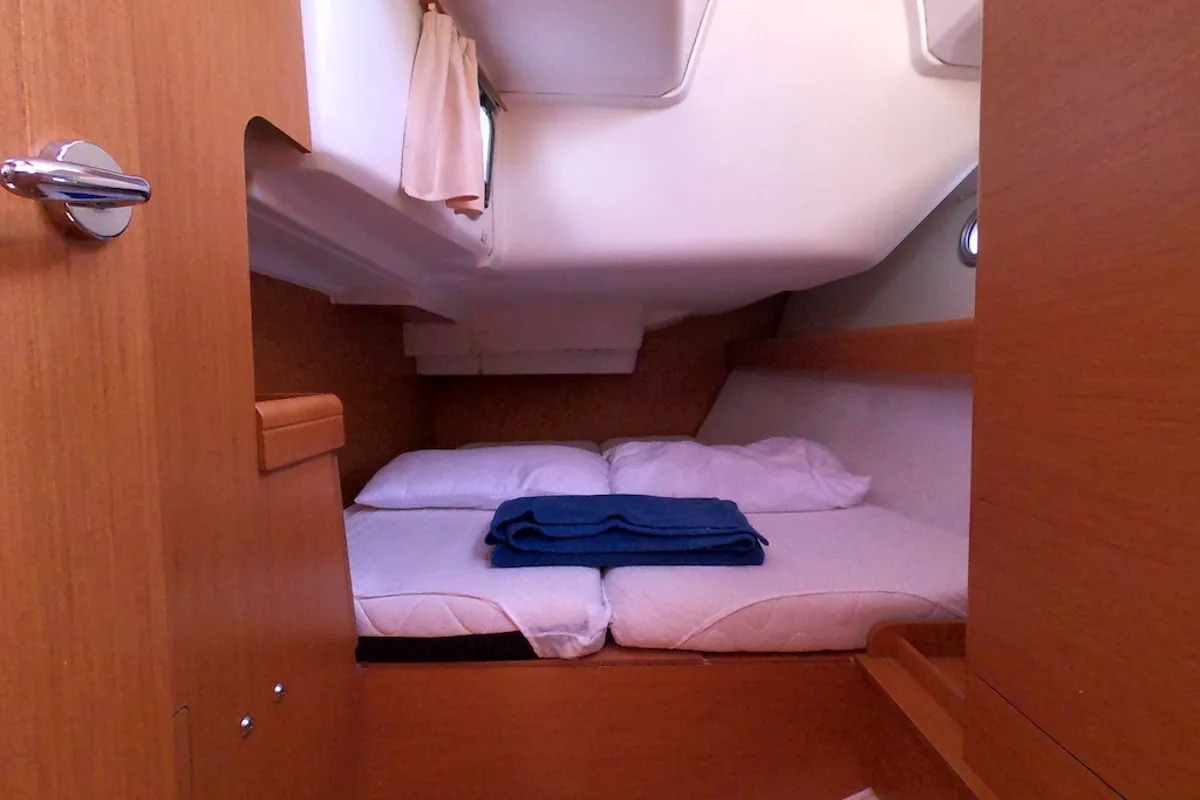 Praha, a Jeanneau Sun Odyssey 42i sailboat at Olbia, Italy