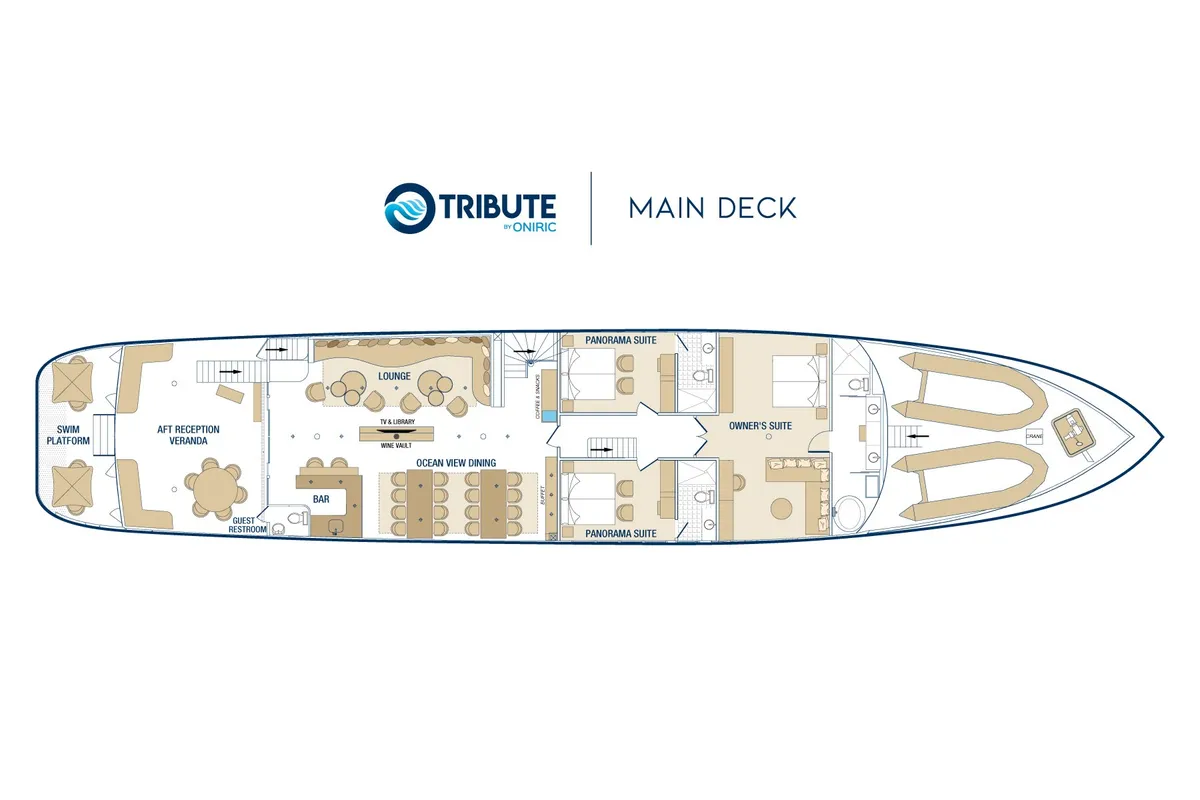 Tribute, a Luxury Motor Yacht motor yacht at Parroquia Puerto Baquerizo Moreno, Ecuador