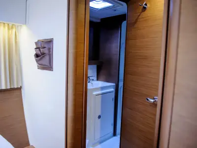 Galley of Full Moon, a Lagoon 42 catamaran at Municipal Unit of Lefkada, Greece