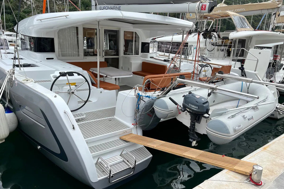 Cockpit of Silver Kiss, a Excess 12 - 4 + 1 + 1 cab. catamaran at Dubrovnik, Croatia