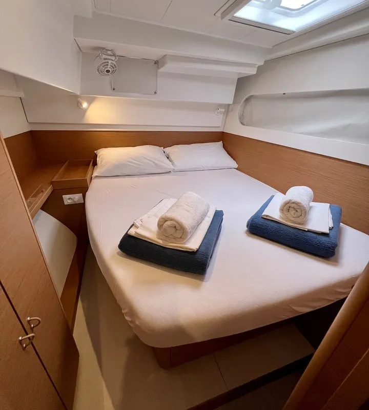 Cabin on Silver Kiss, a Excess 12 - 4 + 1 + 1 cab. catamaran at Dubrovnik, Croatia