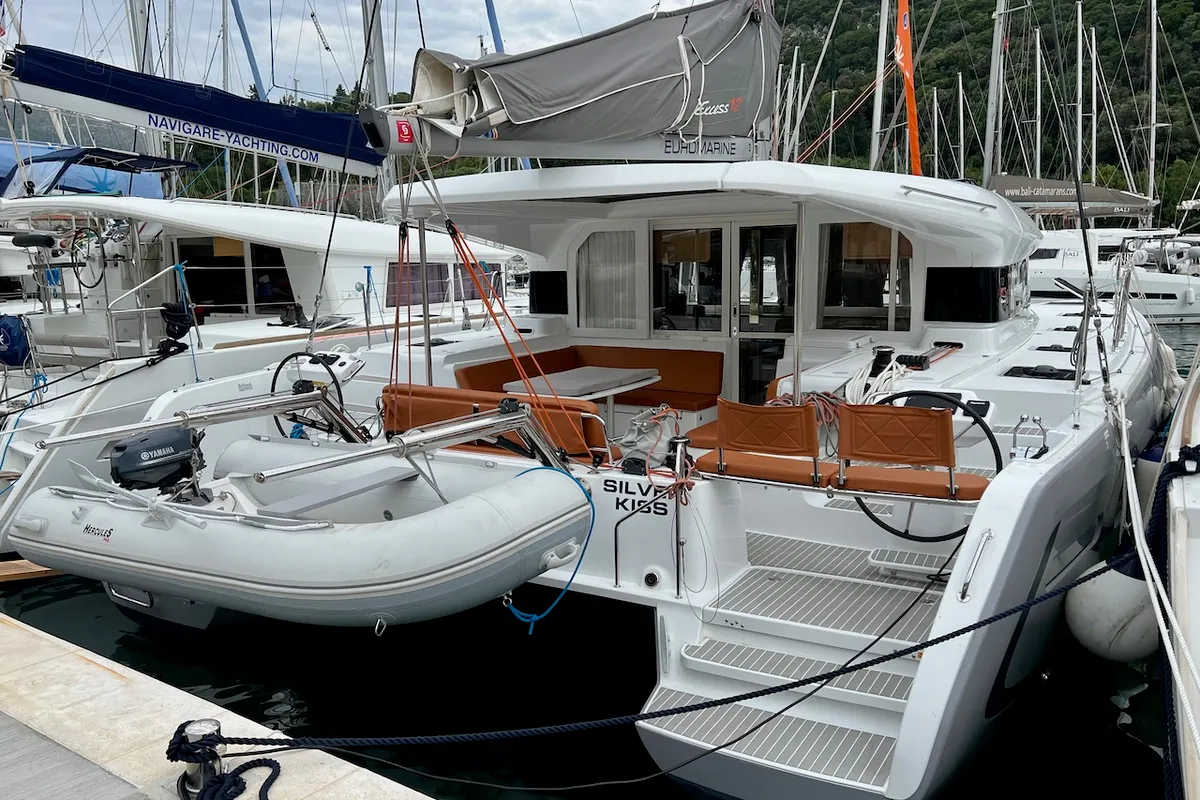 Cockpit of Silver Kiss, a Excess 12 - 4 + 1 + 1 cab. catamaran at Dubrovnik, Croatia