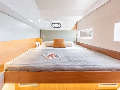 Cabin on GoWithTheFlow, a Bali Catsmart catamaran at Seget Donji, Croatia