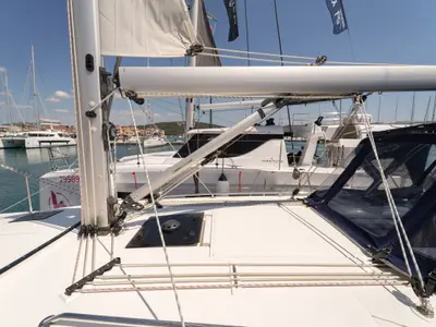 Freya, a Bavaria C38 sailboat at Pirovac, Croatia