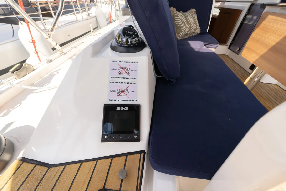 Freya, a Bavaria C38 sailboat at Pirovac, Croatia