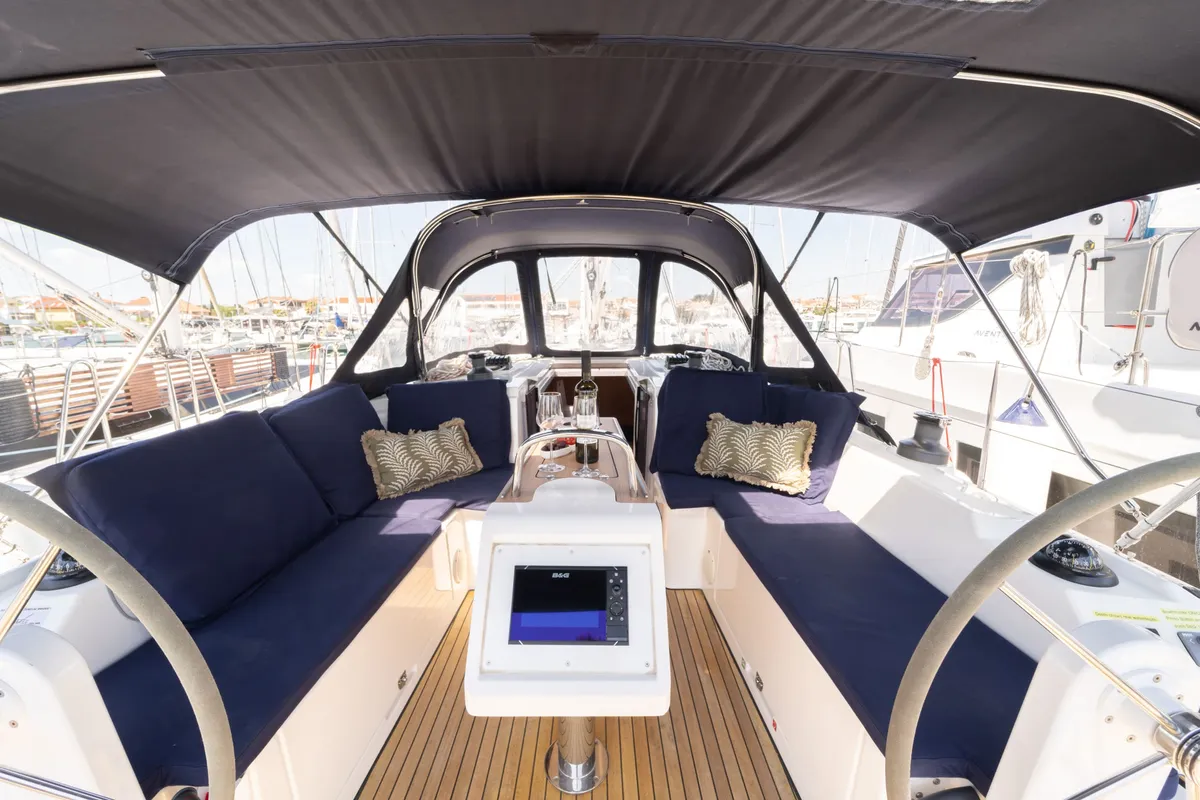 Freya, a Bavaria C38 sailboat at Pirovac, Croatia