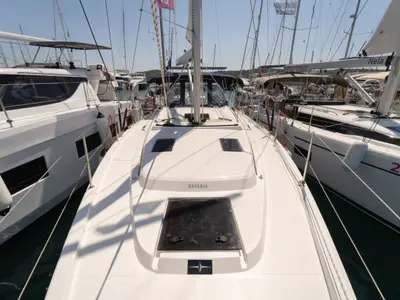 Freya, a Bavaria C38 sailboat at Pirovac, Croatia