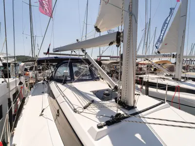 Freya, a Bavaria C38 sailboat at Pirovac, Croatia