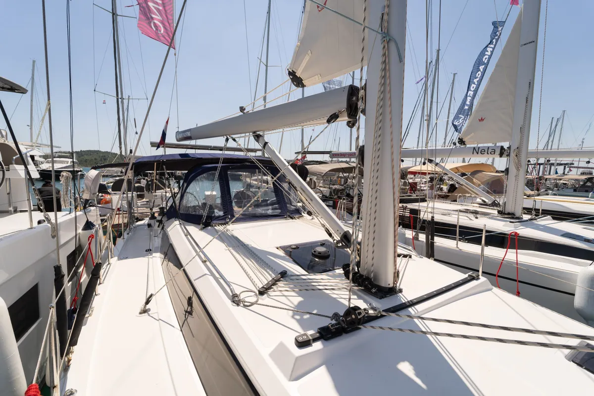 Freya, a Bavaria C38 sailboat at Pirovac, Croatia