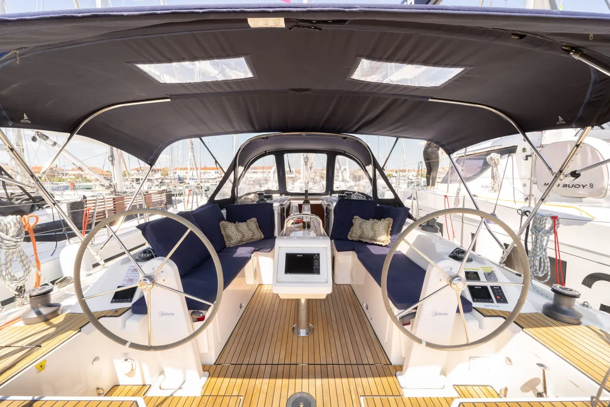 Freya, a Bavaria C38 sailboat at Pirovac, Croatia