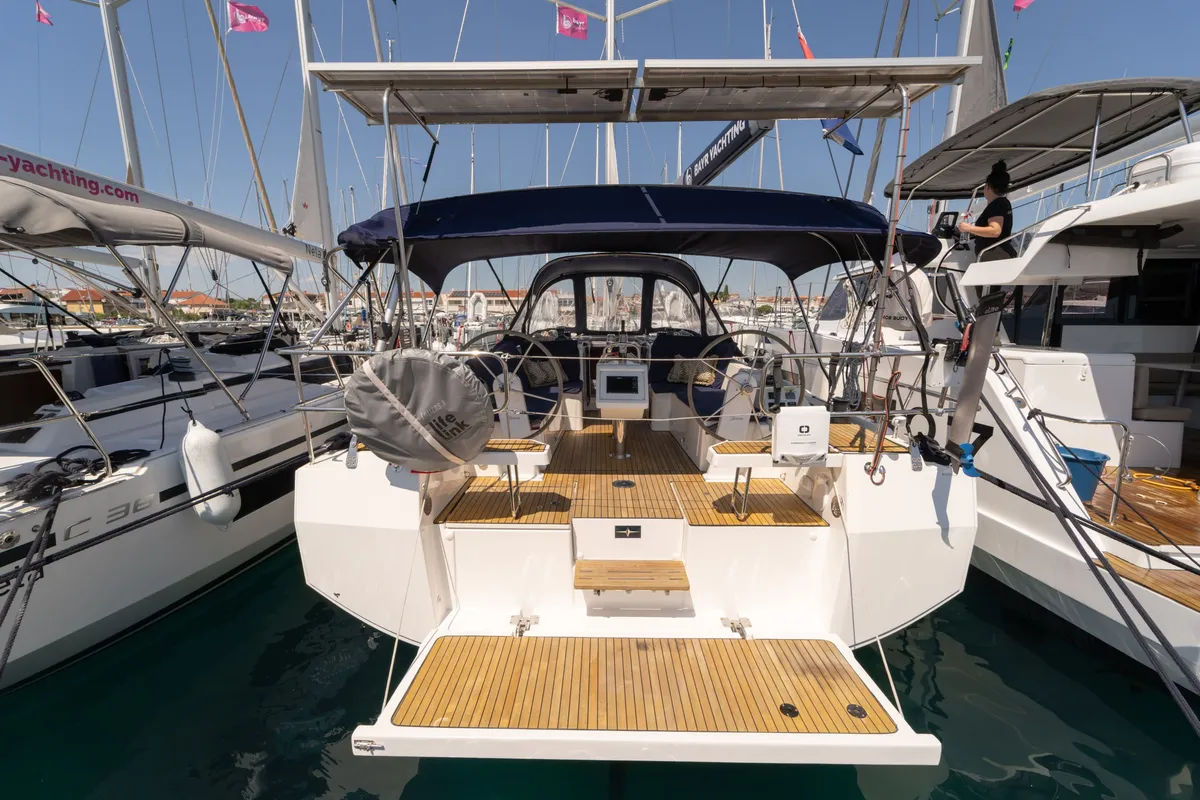Freya, a Bavaria C38 sailboat at Pirovac, Croatia