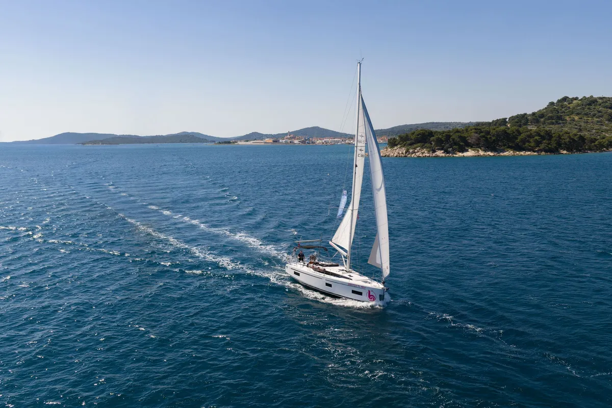 Freya, a Bavaria C38 sailboat at Pirovac, Croatia