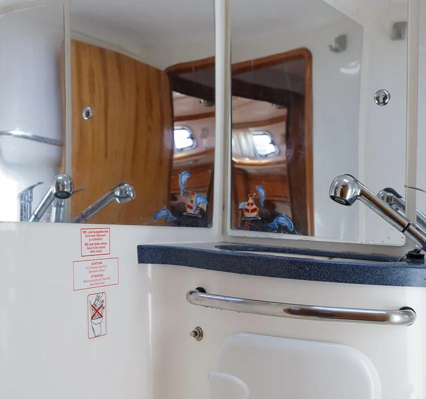 Head on Lady Clam, a Bavaria 42 Cruiser sailboat at Split, Croatia