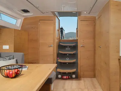 Salon of Zara, a Elan Impression 45 sailboat at Zadar, Croatia