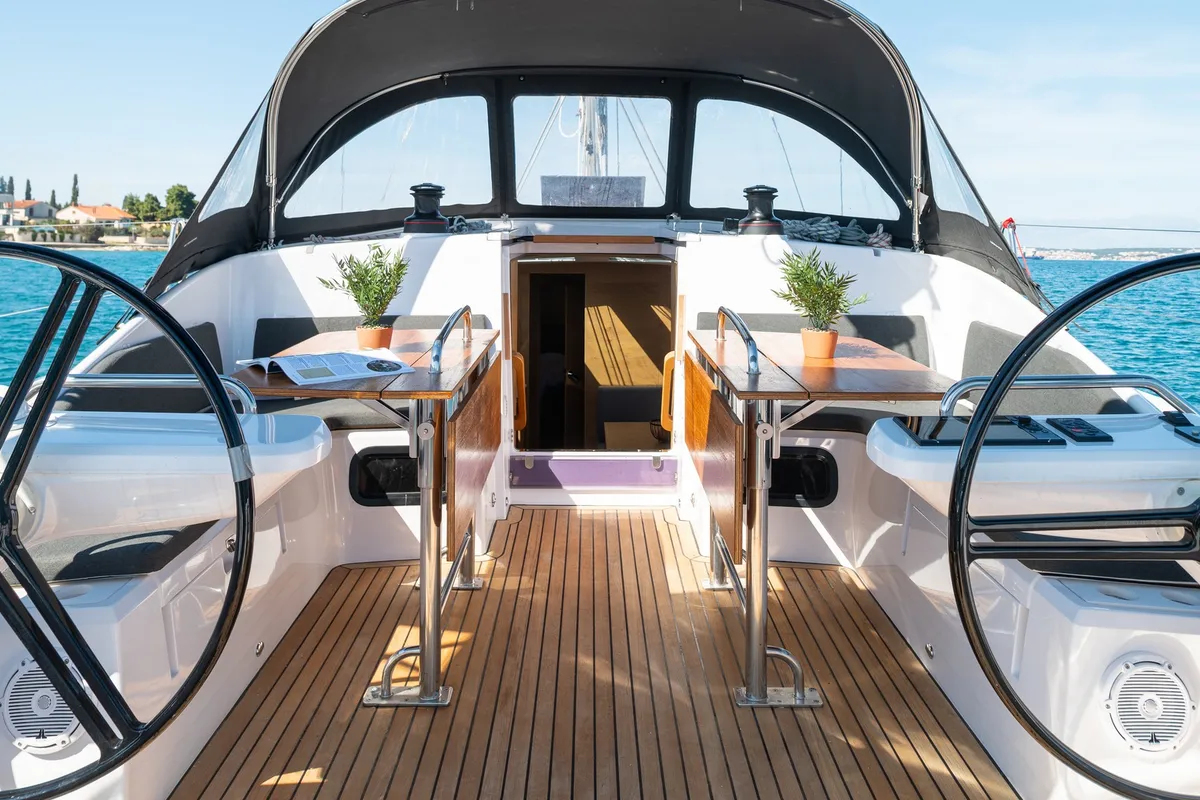 Zara, a Elan Impression 45 sailboat at Zadar, Croatia