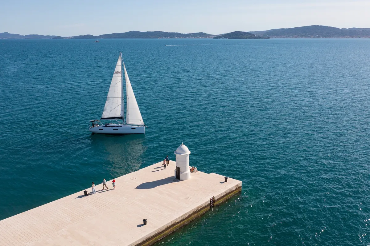 Zara, a Elan Impression 45 sailboat at Zadar, Croatia