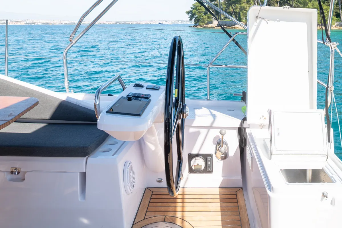 Zara, a Elan Impression 45 sailboat at Zadar, Croatia