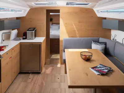 Galley of Zara, a Elan Impression 45 sailboat at Zadar, Croatia