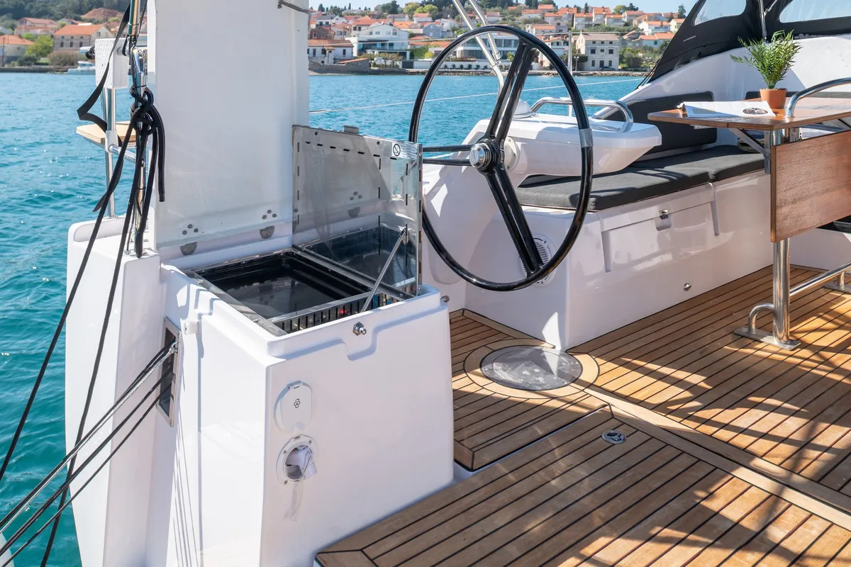 Zara, a Elan Impression 45 sailboat at Zadar, Croatia