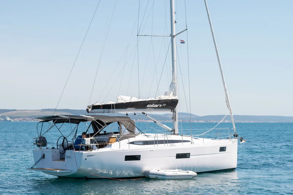 Zara, a Elan Impression 45 sailboat at Zadar, Croatia