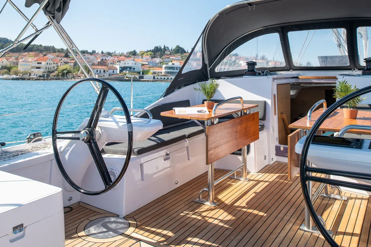 Zara, a Elan Impression 45 sailboat at Zadar, Croatia