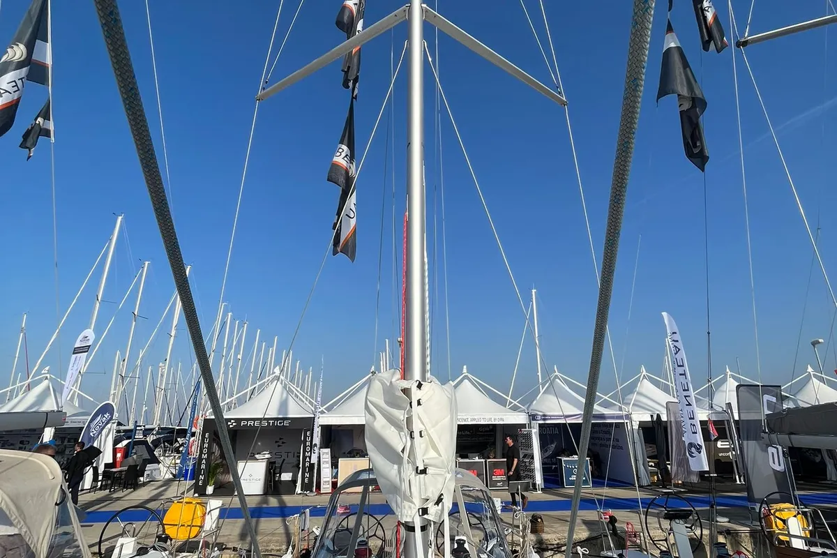 Deck of ROOKIE, a Beneteau Oceanis 34.1 sailboat at Split, Croatia