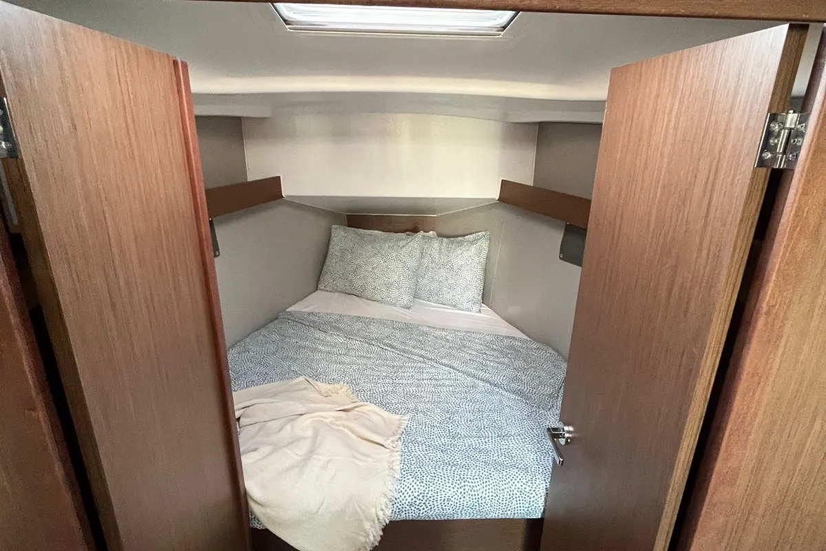 Cabin on ROOKIE, a Beneteau Oceanis 34.1 sailboat at Split, Croatia