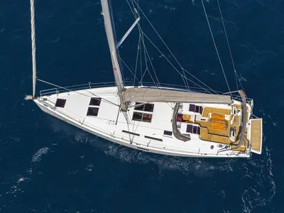 Scarlett, a Hanse 455 sailboat at Seget Donji, Croatia
