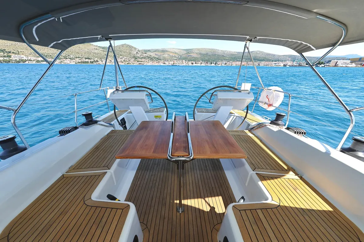 Scarlett, a Hanse 455 sailboat at Seget Donji, Croatia