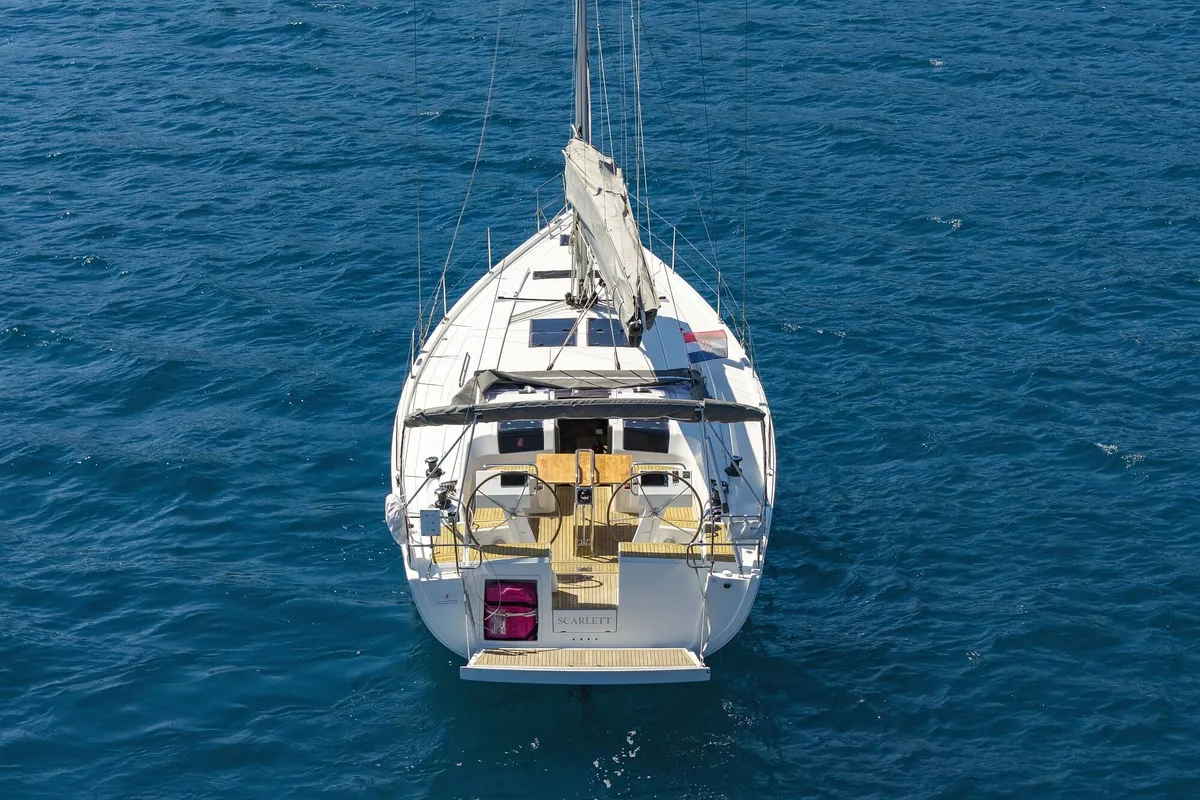 Scarlett, a Hanse 455 sailboat at Seget Donji, Croatia