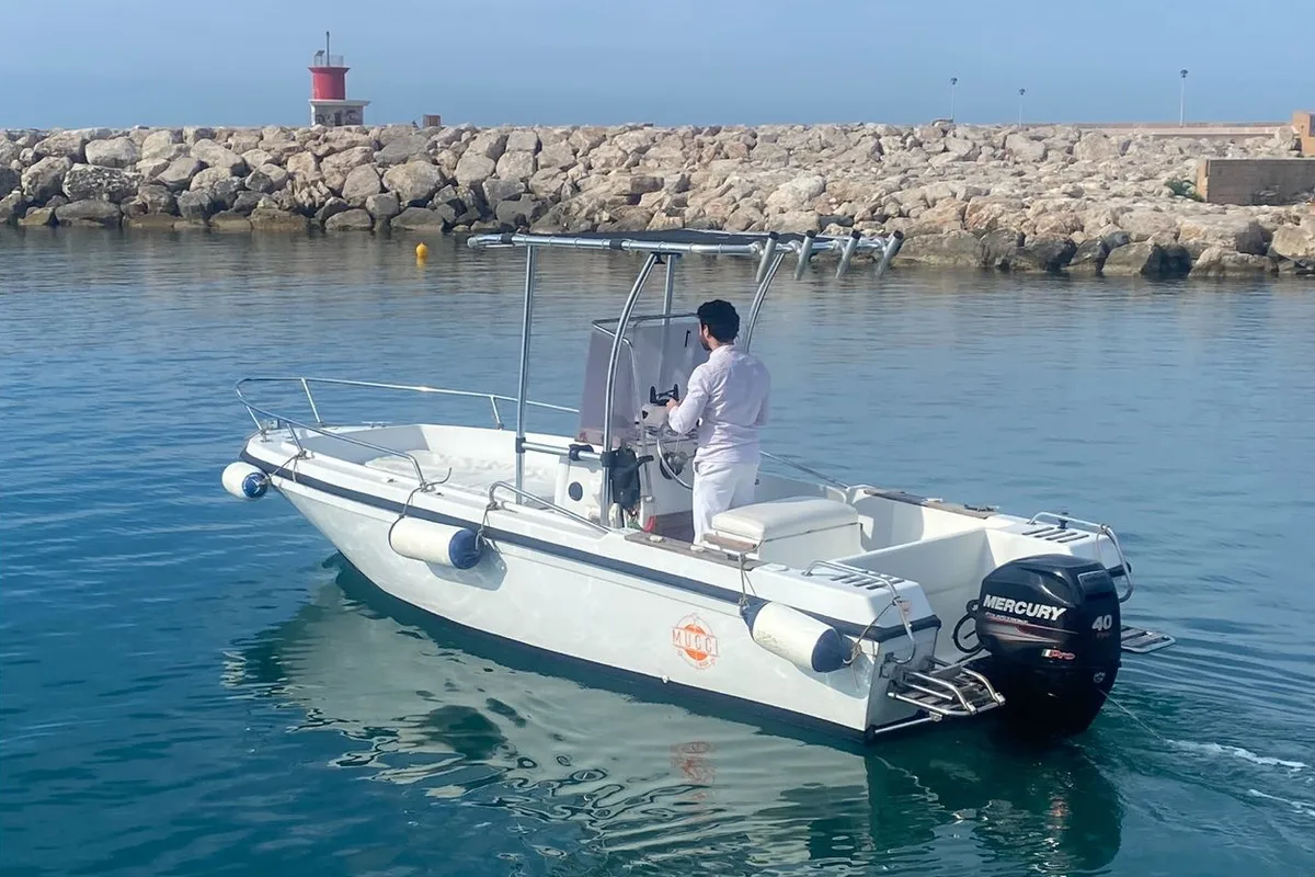 Exterior view of Sessa, a Gulet Motorboat motorboat at Nettuno, Italy