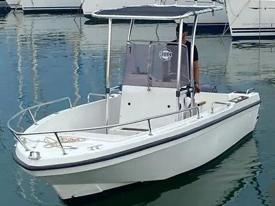 Exterior view of Sessa, a Gulet Motorboat motorboat at Nettuno, Italy