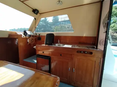 Galley of Ana, a SAS - Vektor Adria 28 Luxus motorboat at Brbinj, Croatia