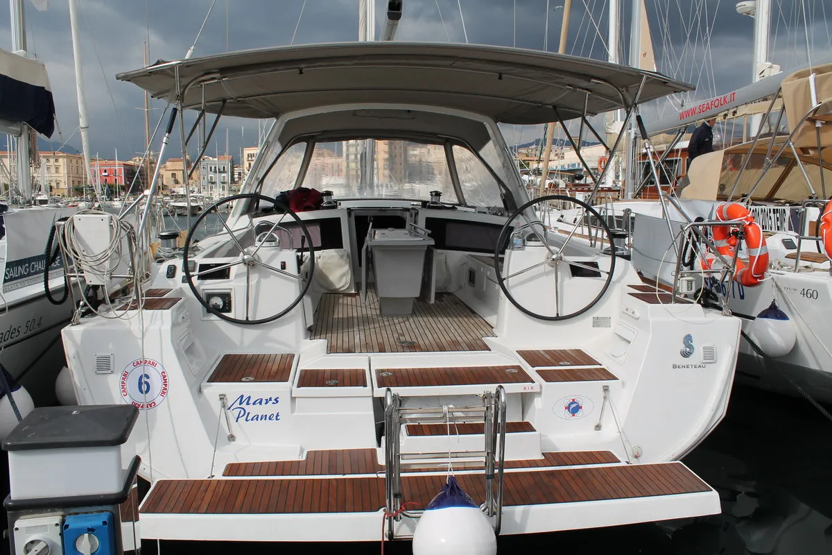 Mars Planet, a Beneteau Oceanis 48 sailboat at Marsala, Italy